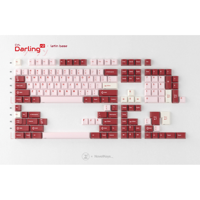 Gmk Darling R2 Two-Color Abs Keycaps