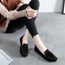 Canvas shoes women Summer a pedal flat old Beijing cloth shoes women casual breathable fisherman Korean lazy single shoes