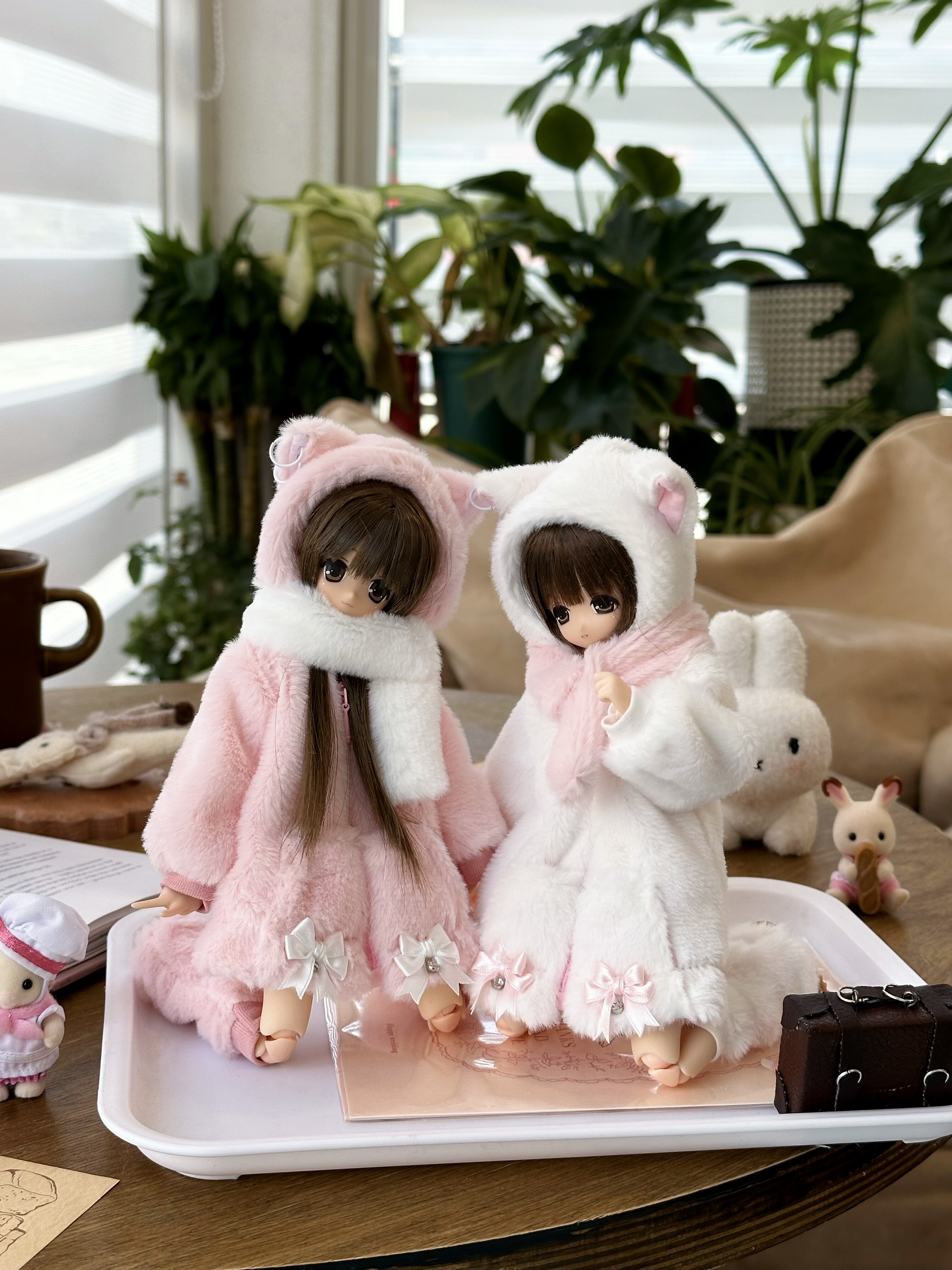 Одежда для кукол BJD （菜包猪肉铺）ob24 p20 azone 娃衣套装 奶芙喵团团