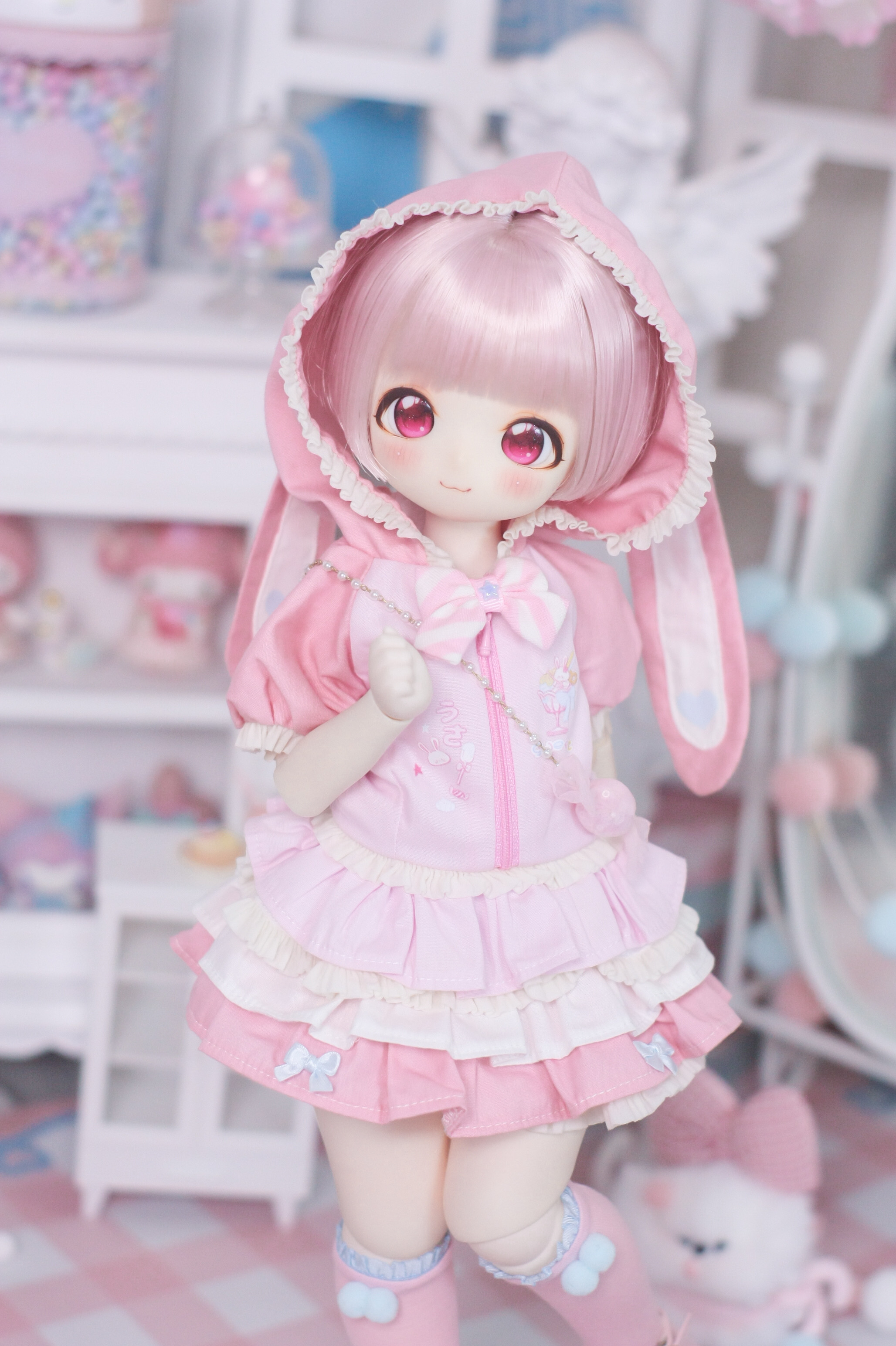 💖「菜包猪肉铺」bjd熊妹兽兽娃衣套装，甜而不腻的收藏新宠✨-BJD娃衣