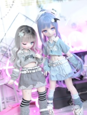 Одежда для кукол BJD （菜包猪肉铺）bjd4分熊妹熊蛋兔豆豆mddmsd娃衣 禁忌之心