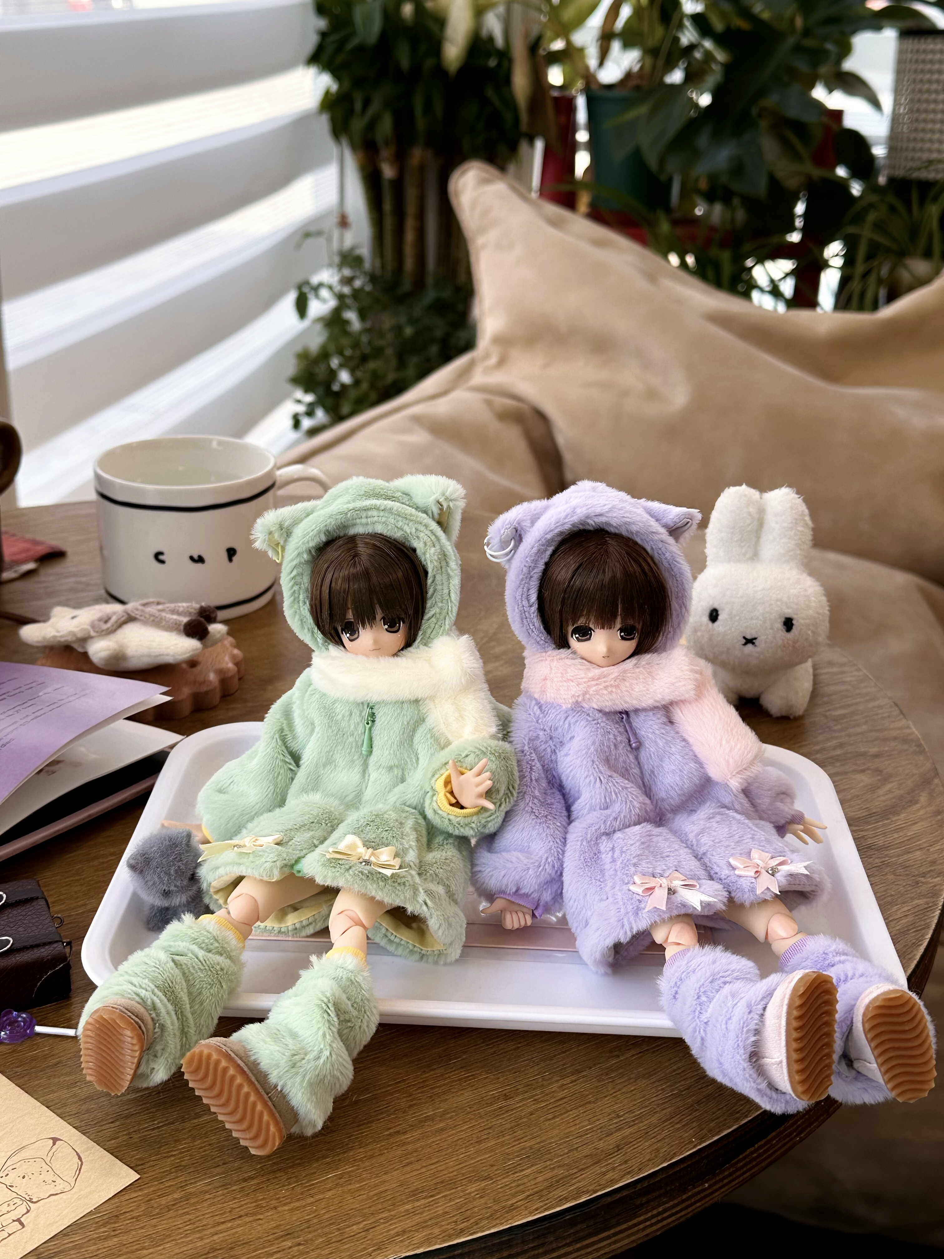 Одежда для кукол BJD （菜包猪肉铺）ob24 p20 azone 娃衣套装 奶芙喵团团