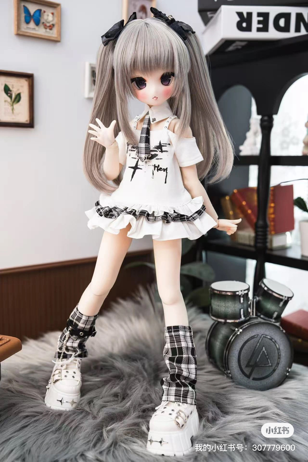 Одежда для кукол BJD （菜包猪肉铺）bjd4分熊妹大力力mddmsd莉莉姆娃衣套装亚比小偶像