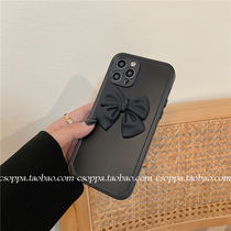 ins Dark Butterfly Bow is suitable for Apple 11 mobile phone case iPhone 13 12 promax soft shell 78p xr babes