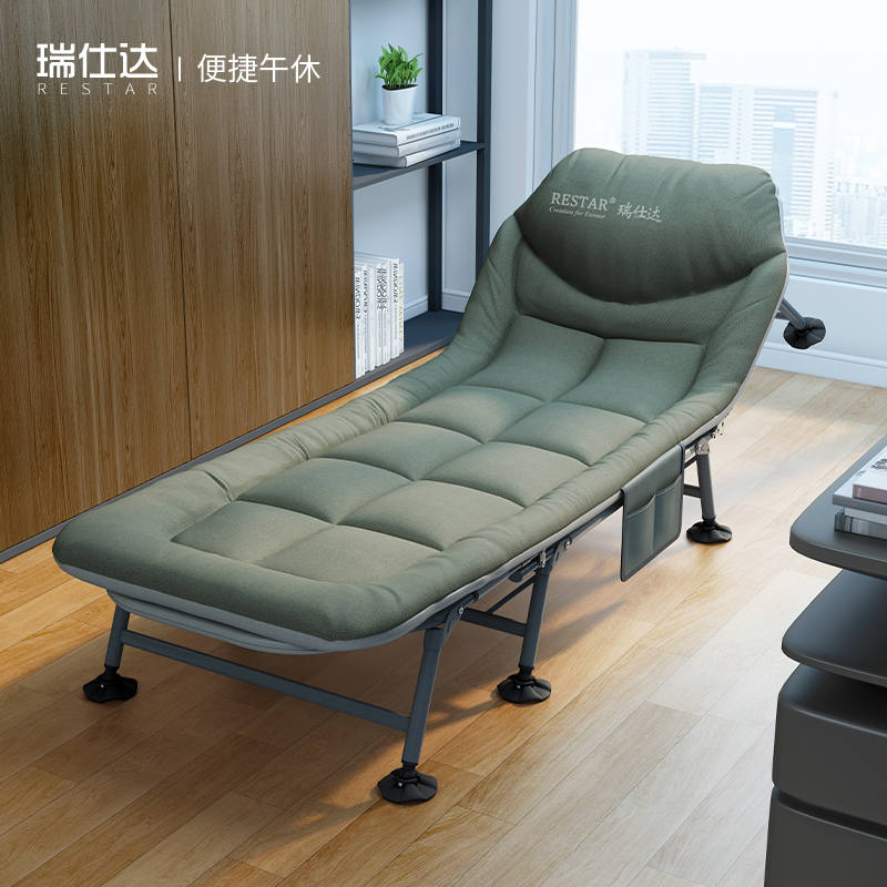 Rshida Folding Bed Office Lunch Break Theorist Lounger Chair Simple Single Hospital Accompanied By Escort Army Adults Afternoon Nap Bed-Taobao
