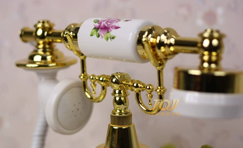 TQJ Антикварный телефон, домашний модный креативный европейский ретро старый стиль, фиксированный телефон для гостиной, офиса, стационарный