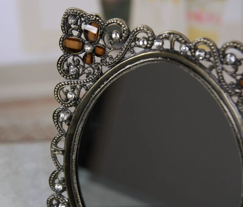 TQJ Металлическое прямоугольное зеркало, 6 дюймовое, 7 дюймов, 10 дюймов