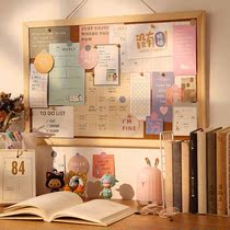 Wooden board photo wall hanging wood photo frame background wall non-hole photo hanging wall corridor wall photo album small area