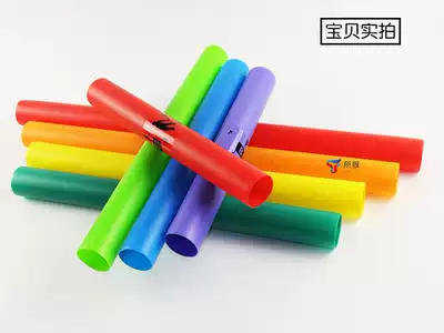 Orff children's percussion instrument 8 tone tube plastic color eight tone tube kindergarten 8 sound tube teaching aids