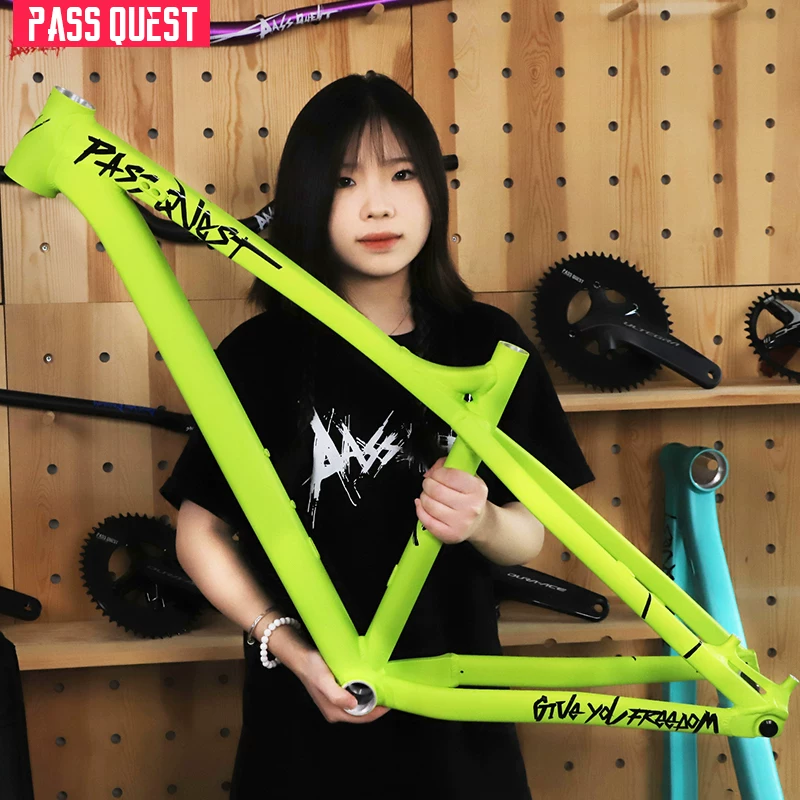 Рама велосипеда PASS QUEST из алюминиевого сплава PQ Mountain для внедорожного использования 142/148 ось, жесткая рама AM/Enduro