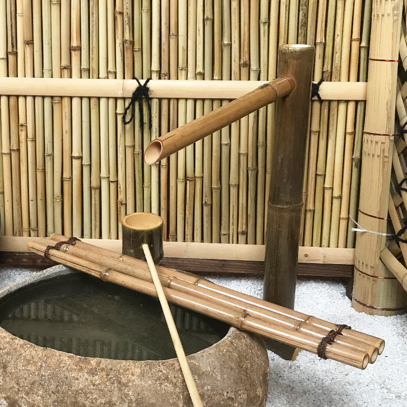 Japanese-Style Courtyard Bamboo Water Feature Bamboo Decoration Fish Tank Stone Trough Stone Bowl Circulating Water Artificial Bamboo Water Feature Japanese-Style Courtyard Bamboo Water Feature Bamboo Decoration Fish Tank Stone Trough Stone Bowl Circulating Water Artificial Bamboo Water Feature