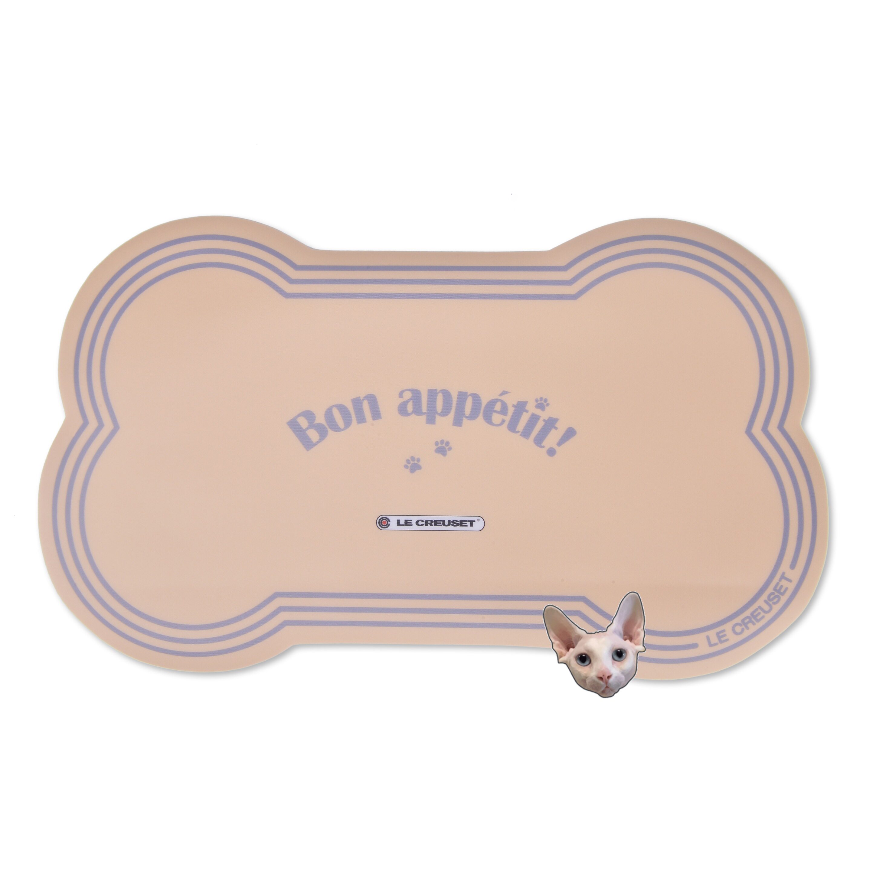 Crunchy Shark Le Creuset Cool Color Pet Bowl Placemat Mat Cat and Dog Food Bowl Matching