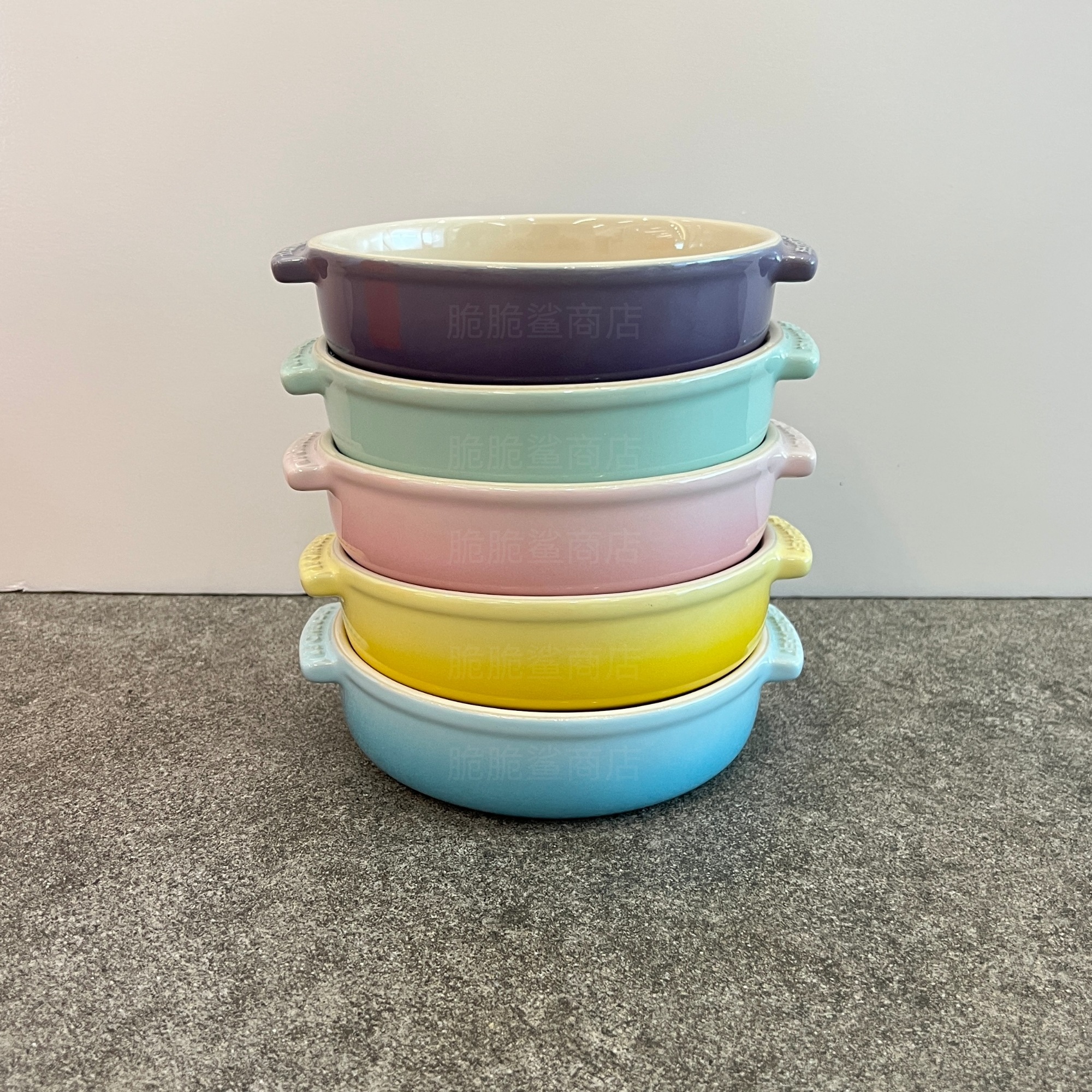 Crispy Shark Le Creuset Cool Color 14cm Amphora Bowl Tapas European Snack Plate Dish