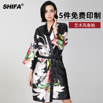 Shifa Barber Shop Customer Service cloth hot dyeing hair clothes hairdressing guest robe hair salon special haircut kimono high-end net red