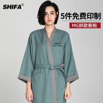 High-end Internet celebrity trendy brand hair salon customer robe hair dyeing barber shop customer service clothes hair cutting uniform hair salon perm and hair dyeing customized