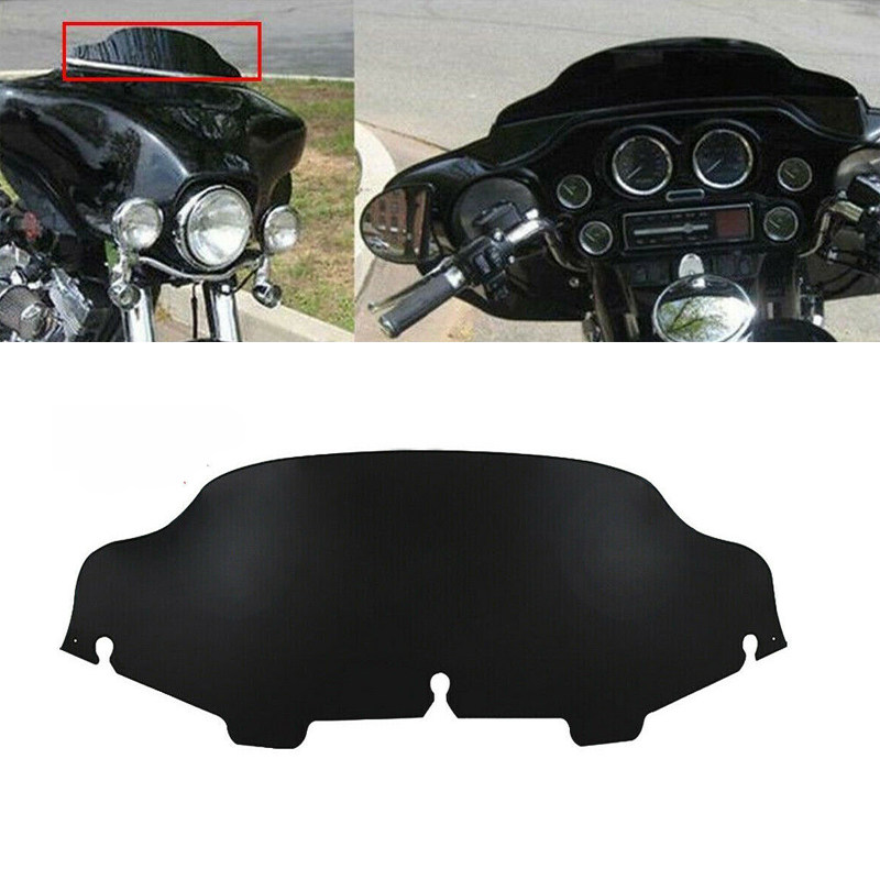 Harei Street Glide Avenue Glider 6 Inch ABS Retrofitted Front Windscreen Windshield Goggles 97-21