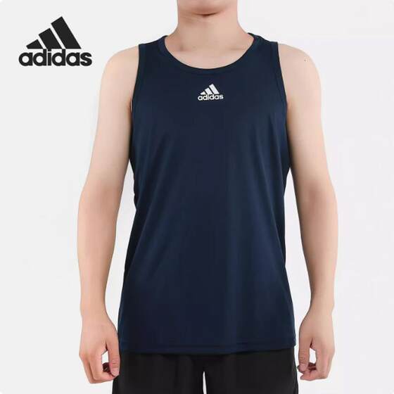 Adidas/阿迪达斯正品背心男夏新款健身训练透气无袖T恤 DX6732