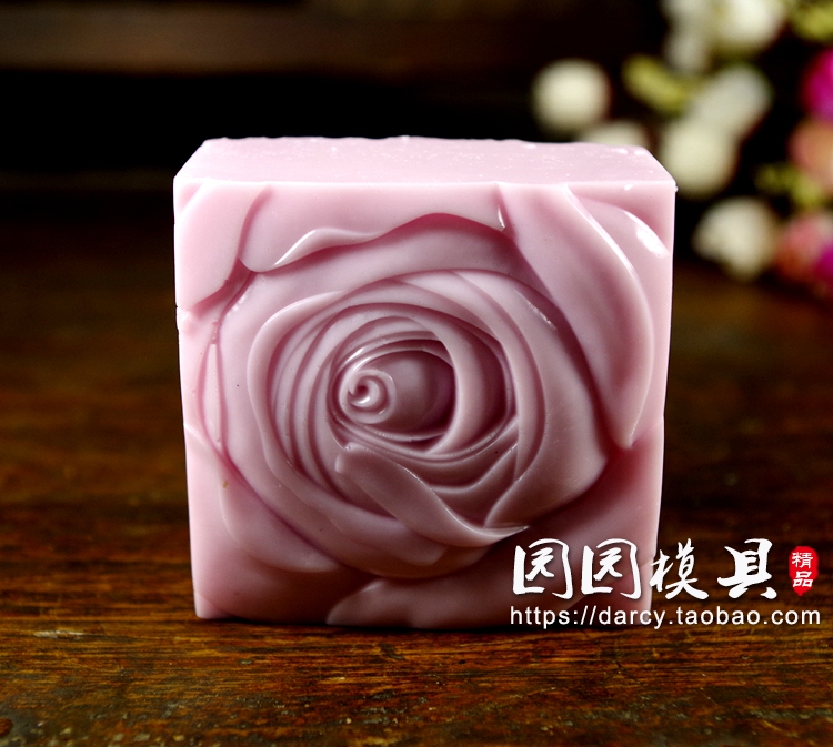 Handmade soap Making DIY finish soap Soap Soap soap mold Silicone Mold Square Flower model 115 gr a