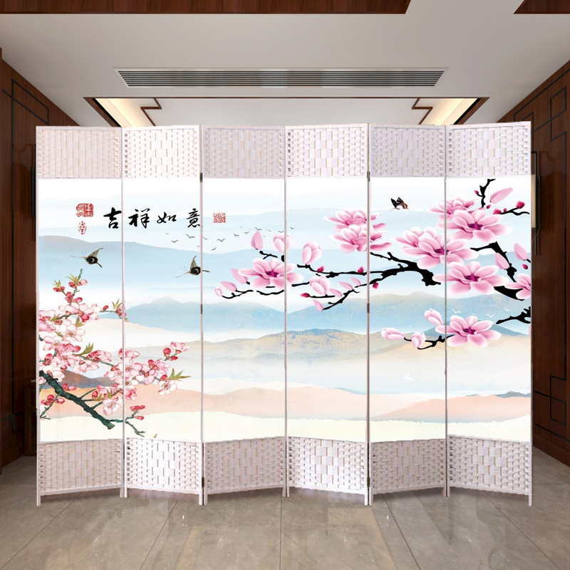 Home Screen Partition Living Room Modern Minima Can be folded with wooden Xuanguan Mobile Office into the door bedroom shelter