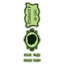 Inkadinkado EZ self-adhesive rubber stamp* stamp set 60-60057 birthday record