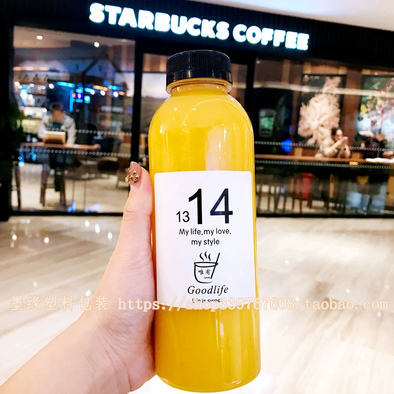 Miễn phí vận chuyển 500ML dày Internet nổi tiếng chai trà sữa chai nước trái cây chai nước giải khát takeaway chai phụ chai mật ong chai