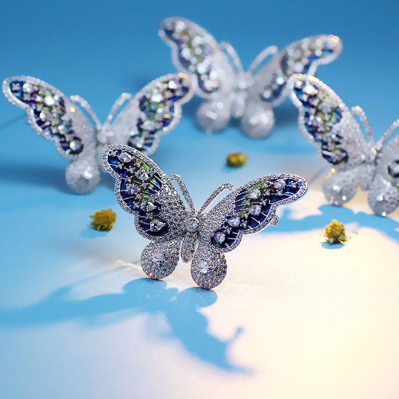 Broche femme en Zircon diamant - Ref 1173934 Image 10