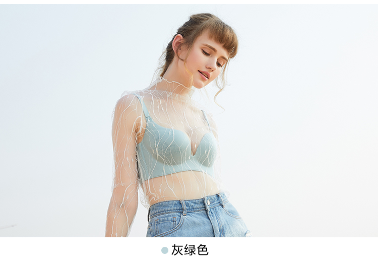 都市丽人官方旗舰店无钢圈内衣女无痕聚拢文胸深V收副乳2B6521商品详情图