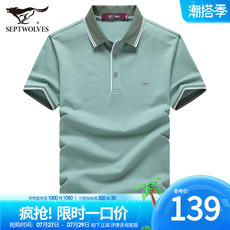 Рубашка поло 七匹狼短袖polo衫2023夏季新款男士商务休闲半袖翻领t恤高端男装