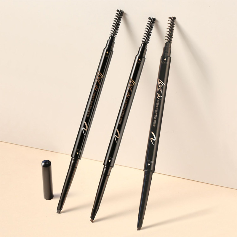 Lovein double-headed ultra-thin eyebrow pencil waterproof and sweat-proof long-lasting easy to color without smudged beginners female students