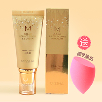  Clearance Korea Missha Missha Gold BB Cream 50ml Concealer Moisturizing whitening brightening 42 times sunscreen nude makeup