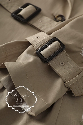 Весенний дизайнерский плащ, ремень, длинный корсет, куртка, тренд сезона, свободный прямой крой, средней длины