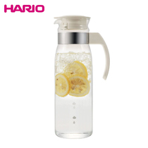 Japan imported Hario cold water kettle Heat-resistant glass kettle Cold water kettle White fruit teapot RPLN-14-OW