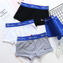 les panties handsome t flat angle tide brand neutral cotton wide-brimmed sports underwear triangle large size womens dance safety pants
