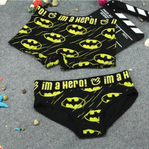 Trendy women handsome T neutral pure cotton underwear Lestt wide-brimmed large size pants Cartoon animation flat angle briefs for women