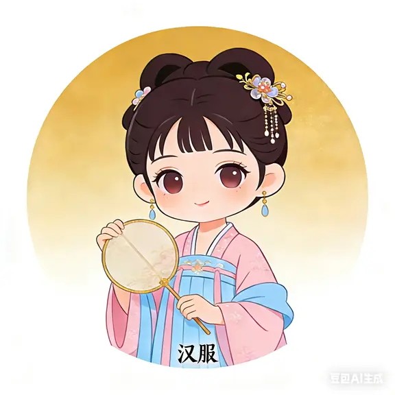 为汉服代言的LOGO