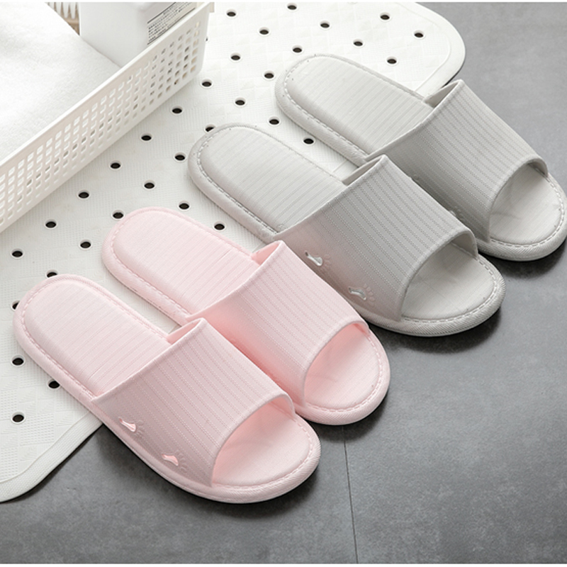 Slippers Women Summer Indoor Non-slip Home home lovers Men's muted bathroom bath Soft underfloor sandals Summer-Taobao