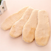 Imitation wool insole leather wool one female winter cotton insole plus velvet thickened warm men sweat and deodorant breathable plush