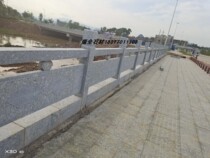 Customized granite stone railings marble fence riverbank railing carving Martyrs Cemetery scenic area carving process