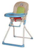 Многоцветный металлический простой детский стульчик для кормления