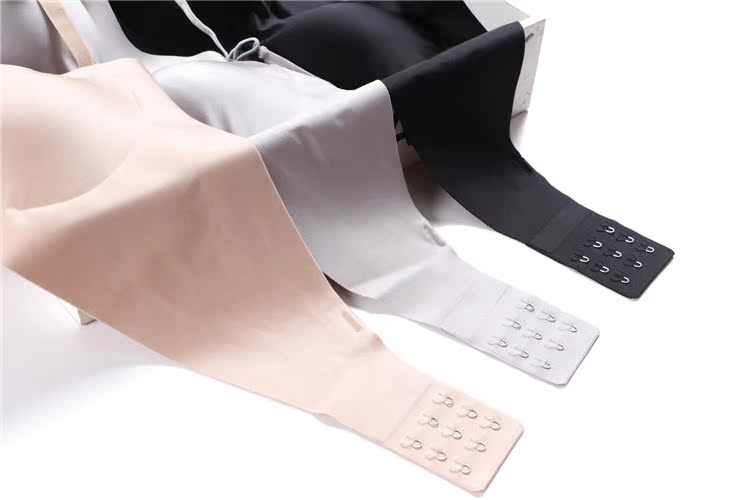 Shangpin Nhật Bản yên tâm không có dấu vết tập hợp thể thao ngủ đồ lót nữ vô hình khóa gần phù hợp thoải mái áo ngực dày áo lót 3 dây
