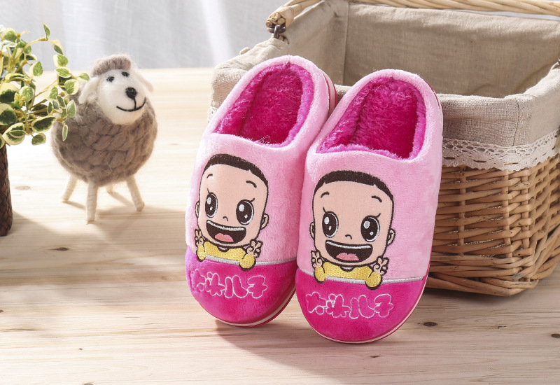 Chaussons enfants en suède pour hiver - semelle caoutchouc - Ref 1032342 Image 17