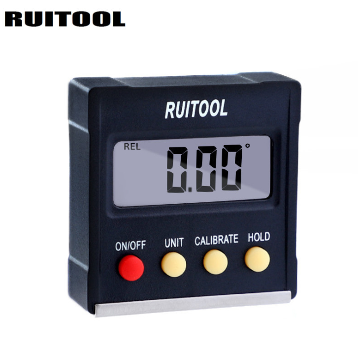 RUITOOL digital display angle ruler with magnetic inclinometer angle measurement level meter high precision digital display protractor