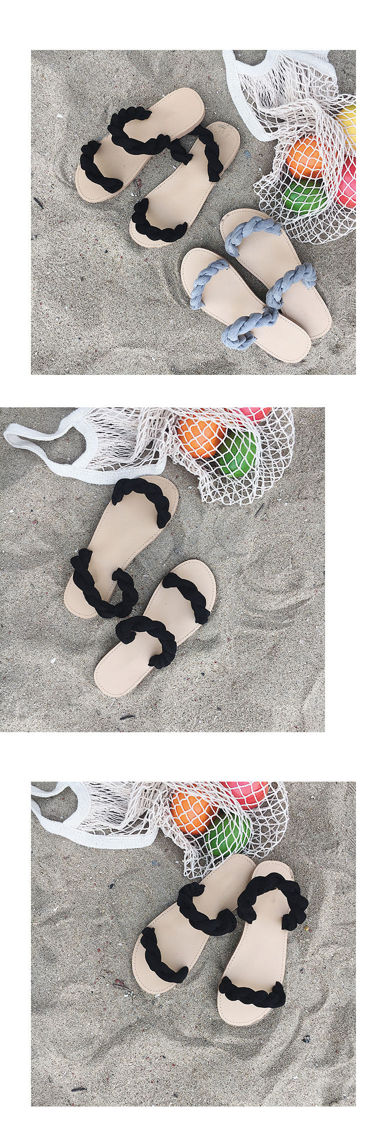 Sandales femme      en tissu - Ref 2666218 Image 8