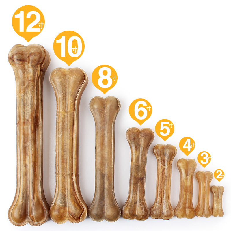 Molar dính da 4 inch màu da Jin Mao De Mu pet dog xương nhai đồ ăn nhẹ 4 gậy giá cả phải chăng - Đồ ăn vặt cho chó bán thức ăn cho chó