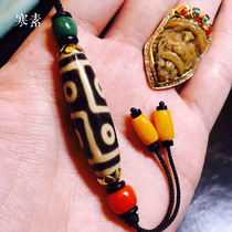 Cold Vegetarian Natural Nine Eyes Old Sky Pearl Tibet Genuine Goods Pendant Hidden Tibetan Crafts Fidelity collection