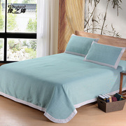 Bông cũ vải thô mat tấm ba mảnh bông mùa hè dày điều hòa không khí mat đôi 1.5 m 1.8 m giường