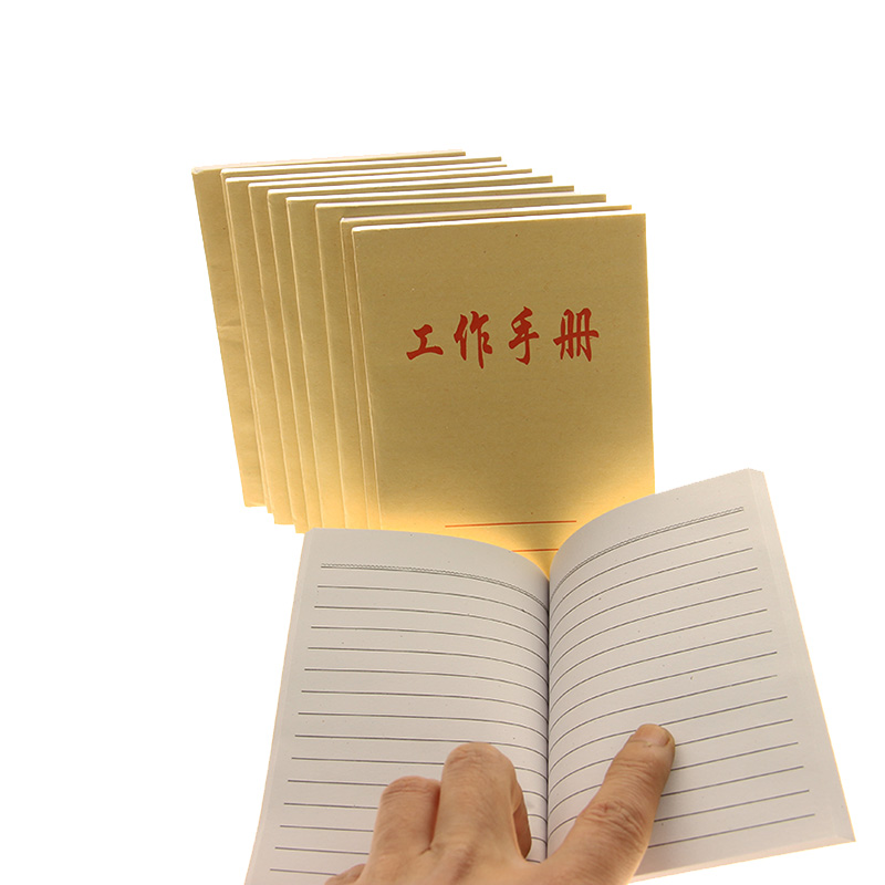 10 workbooks, kraft paper cover, mini portable small book 64 open notepad notebook