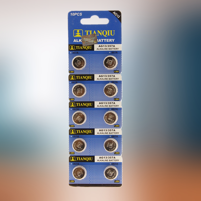 (AG13 button batteries 10 grain) LR44 357A L1154 L1154 SR44 GPA76 GPA76 157