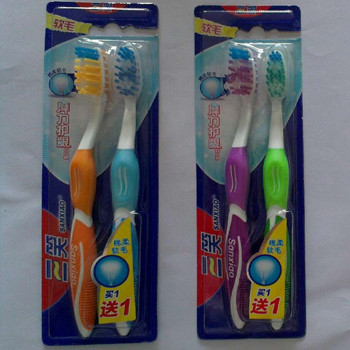 Colgate Three Smiles Gum Protection Soft Bristle Toothbrush Double Pack of 12 Jiangsu, Zhejiang, Shanghai and Anhui