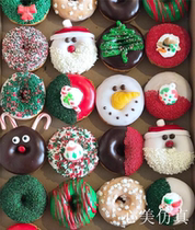 Christmas simulation cake model dessert table decoration scene layout Christmas jewelry window decoration ornaments